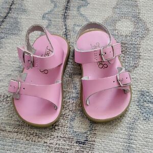 NWOT Footmates Monarch Leather Baby Sandals Shoes Bubblegum Pink Sz4